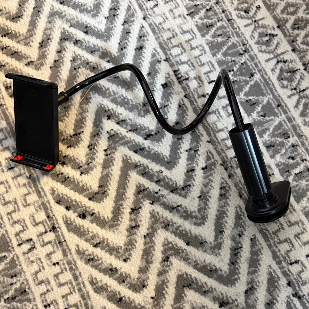 Flexible Black Phone or tablet holder